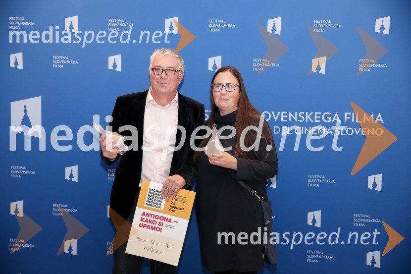  Jani Sever, filmski producent;  Nina JegličPodelitev nagrad vesna, Festival slovenskega filma