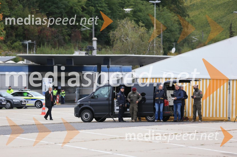 Policijski droni - skupna vaja slovenske in avstrijske policije