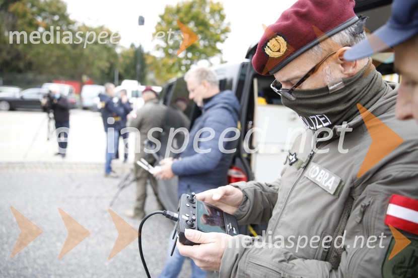 Policijski droni - skupna vaja slovenske in avstrijske policije