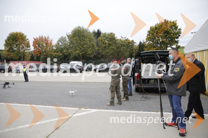 Policijski droni - skupna vaja slovenske in avstrijske policije