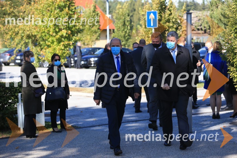  Janez Janša, predsednik vlade RS;  Anton Leskovar, župan občne KidričevoOdprtje začetka izgradnje daljnovoda Cirkovce - Pince