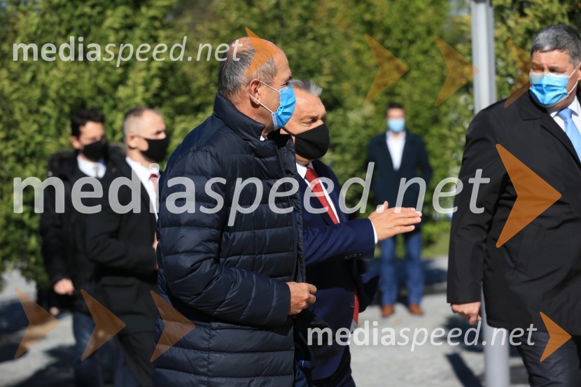  Janez Janša, predsednik vlade RS;  Viktor Orbán, predsednik madžarske vladeOdprtje začetka izgradnje daljnovoda Cirkovce - Pince