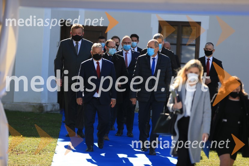  Viktor Orbán, predsednik madžarske vlade;  Janez Janša, predsednik vlade RSOdprtje začetka izgradnje daljnovoda Cirkovce - Pince