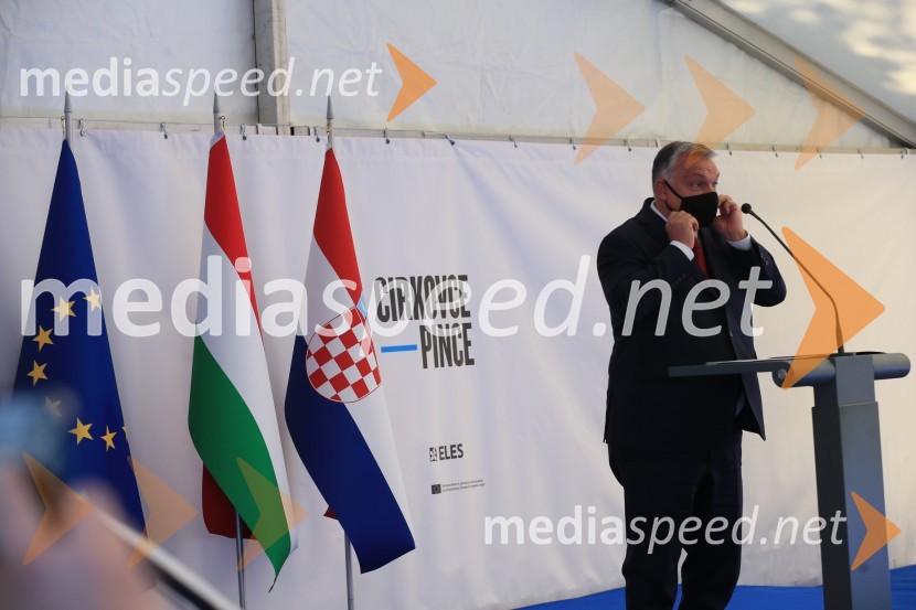  Viktor Orbán, predsednik madžarske vladeOdprtje začetka izgradnje daljnovoda Cirkovce - Pince