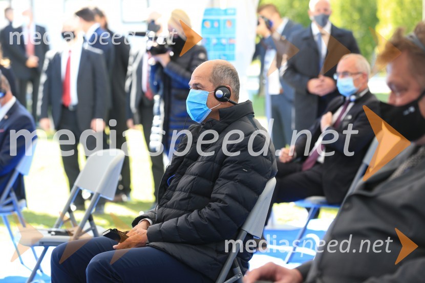  Janez Janša, predsednik vlade RSOdprtje začetka izgradnje daljnovoda Cirkovce - Pince