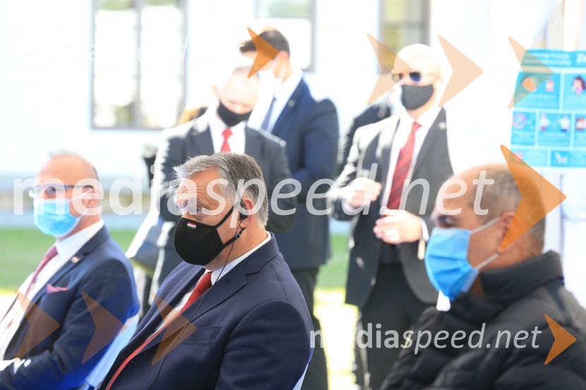  ... ;  Viktor Orbán, predsednik madžarske vlade;  Janez Janša, predsednik vlade RSOdprtje začetka izgradnje daljnovoda Cirkovce - Pince