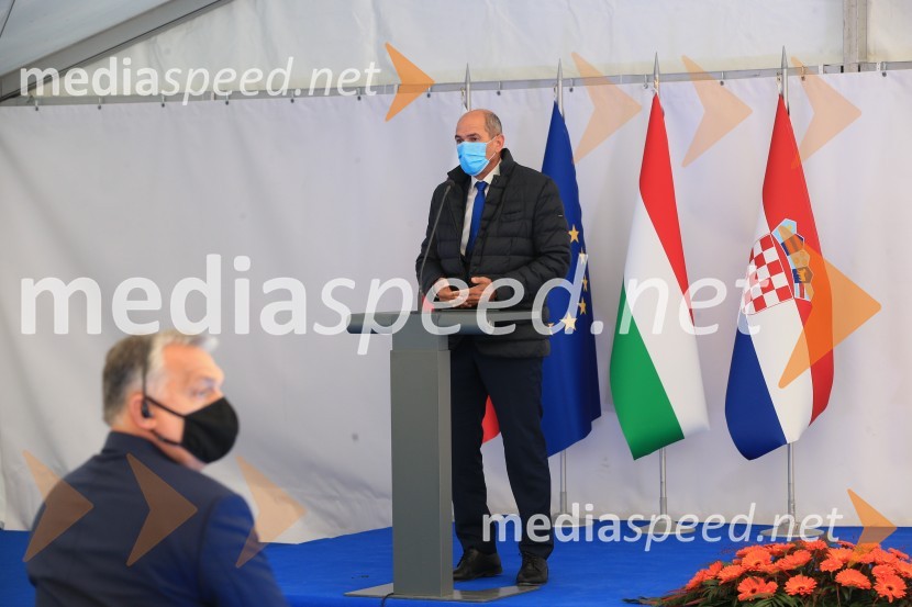  Janez Janša, predsednik vlade RSOdprtje začetka izgradnje daljnovoda Cirkovce - Pince