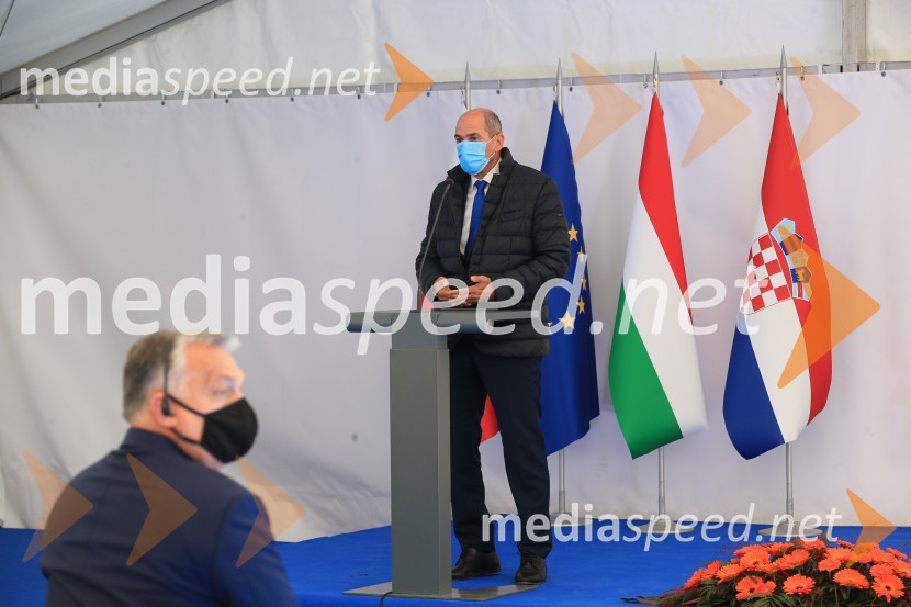  Janez Janša, predsednik vlade RSOdprtje začetka izgradnje daljnovoda Cirkovce - Pince