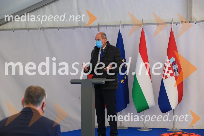  Janez Janša, predsednik vlade RSOdprtje začetka izgradnje daljnovoda Cirkovce - Pince