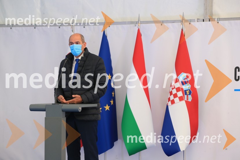  Janez Janša, predsednik vlade RSOdprtje začetka izgradnje daljnovoda Cirkovce - Pince