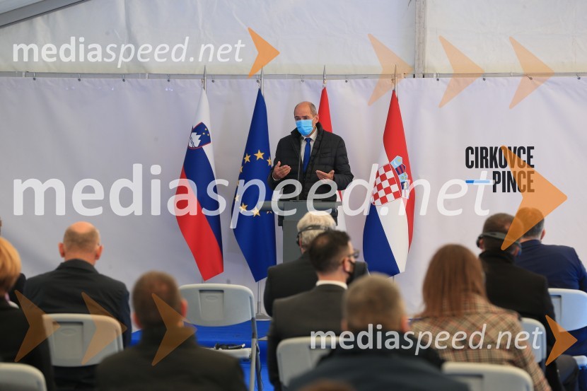  Janez Janša, predsednik vlade RSOdprtje začetka izgradnje daljnovoda Cirkovce - Pince