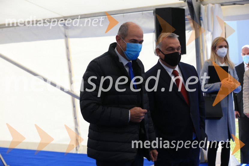  Janez Janša, predsednik vlade RS;  Viktor Orbán, predsednik madžarske vladeOdprtje začetka izgradnje daljnovoda Cirkovce - Pince