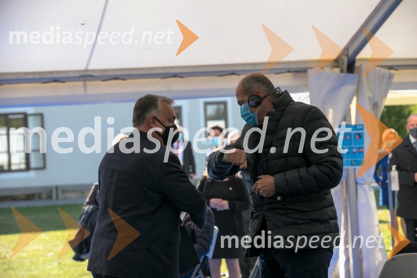  Viktor Orbán, predsednik madžarske vlade;  Janez Janša, predsednik vlade RSOdprtje začetka izgradnje daljnovoda Cirkovce - Pince