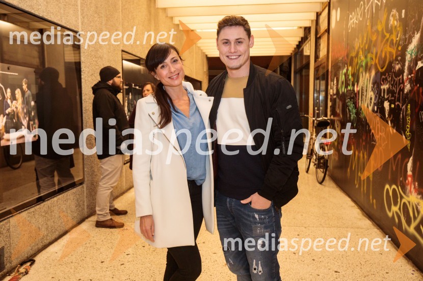  Tina Gorenjak, igralka;  Arnej Ivkovič, plesalecTa obraz, premiera drame