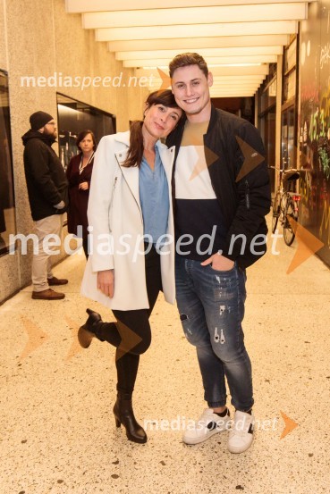  Tina Gorenjak, igralka;  Arnej Ivkovič, plesalecTa obraz, premiera drame