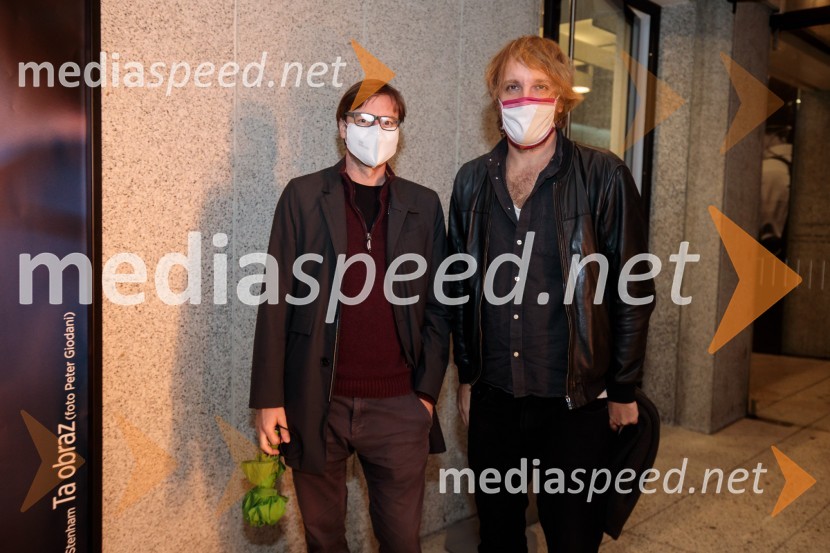  Andrej Jus, režiser;  Matej Puc, igralecTa obraz, premiera drame