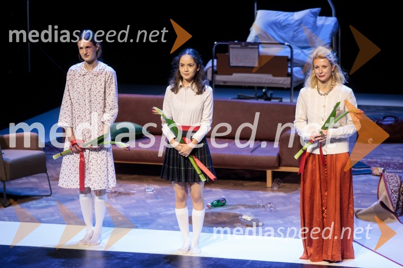  Lucija Harum, igralka;  Lara Wolf Završnik, igralka;  Tjaša  Železnik, igralkaTa obraz, premiera drame