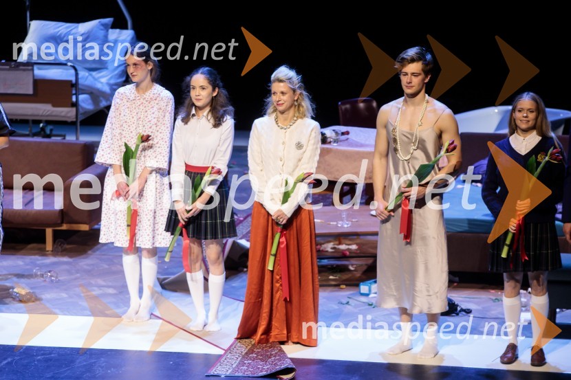  Lucija Harum, igralka;  Lara Wolf Završnik, igralka;  Tjaša  Železnik, igralka;  Matej Zemljič, igralec;  Ana Pavlin, igralkaTa obraz, premiera drame