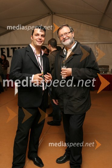 Rok Ferengja, pevec skupine Rok'n'band in prof. dr. Ivan Rozman, rektor Univerze v MariboruGremo na prvi rok, koncert Univerze v Mariboru