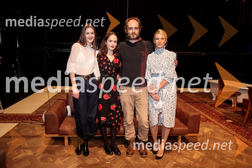 Lucija Harum, igralka;  Lara Wolf Završnik, igralka;  Gregor Gruden, igralec;  Tjaša  Železnik, igralkaTa obraz, premiera drame