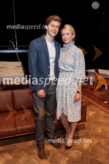  Matej Zemljič, igralec;  Tjaša  Železnik, igralkaTa obraz, premiera drame