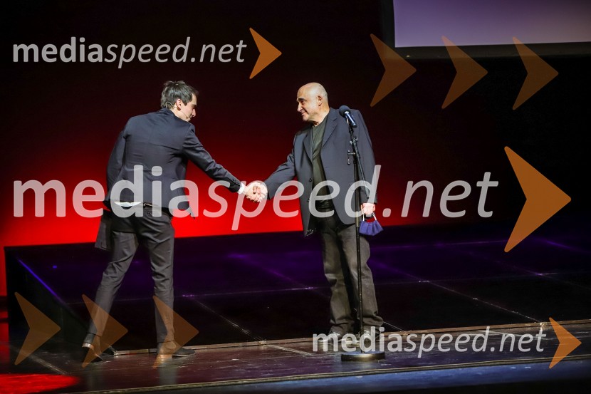  Petja  Labovič, igralec;  Peter Boštjančič, igralecPodelitev Borštnikovega prstana Petru Boštjančiču, 55. Borštnikovo srečanje