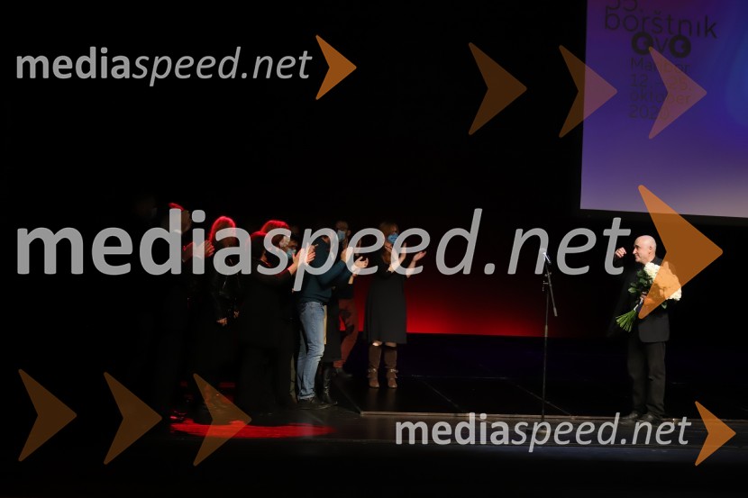  Peter Boštjančič, igralecPodelitev Borštnikovega prstana Petru Boštjančiču, 55. Borštnikovo srečanje