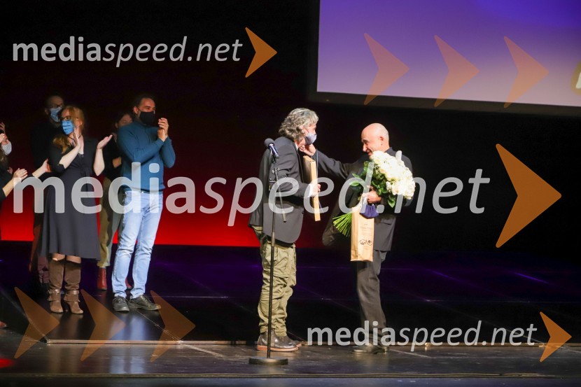  Vladimir Vlaskalić, igralec;  Peter Boštjančič, igralecPodelitev Borštnikovega prstana Petru Boštjančiču, 55. Borštnikovo srečanje