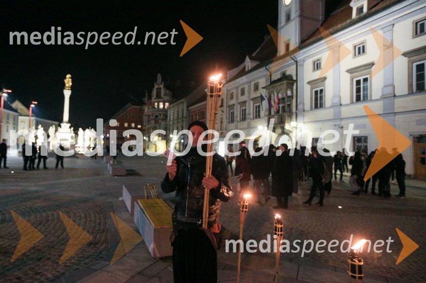 Protesti proti policijski uri v Mariboru