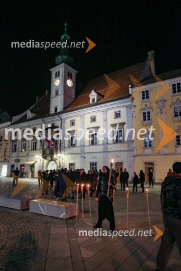Protesti proti policijski uri v Mariboru