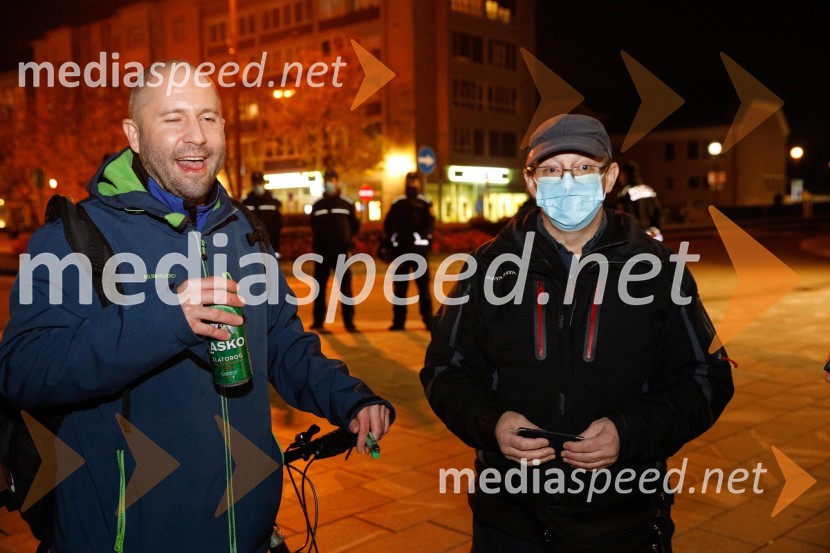 Protesti proti policijski uri v Mariboru