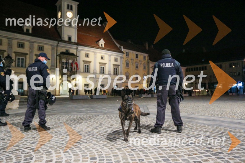 Protesti proti policijski uri v Mariboru