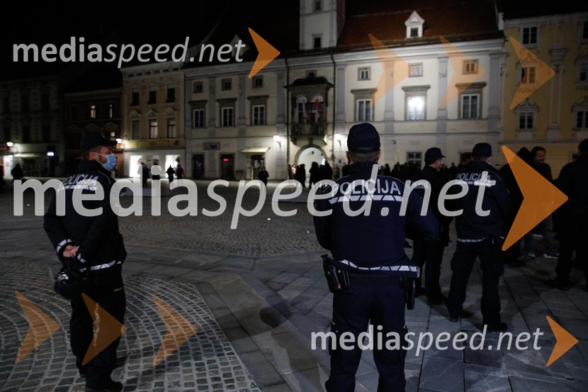 Protesti proti policijski uri v Mariboru