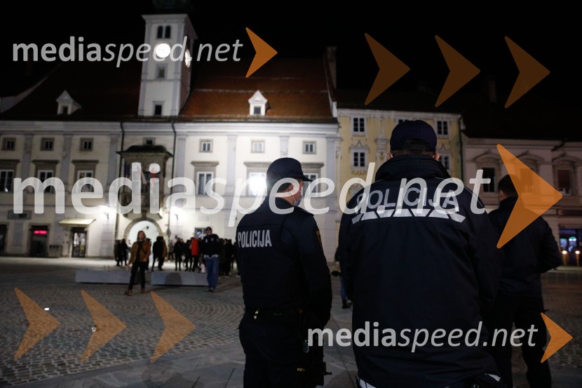 Protesti proti policijski uri v Mariboru