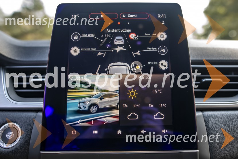 Renault Captur, mediaspeed test