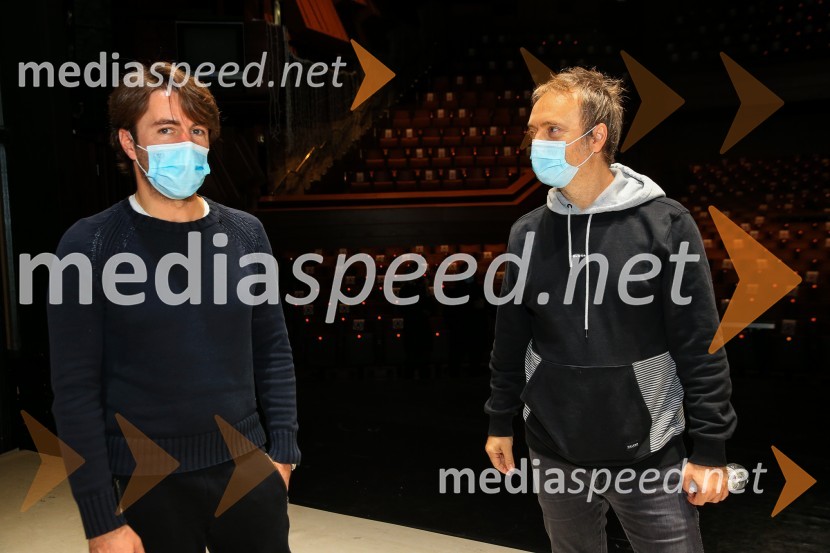  Edward Clug, umetniški direktor, Balet SNG Maribor;  Jani Hace, glasbenikNanine pesmi, backstage snemanja predstave v SNG Maribor