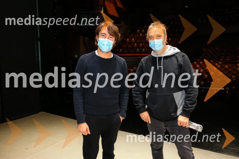  Edward Clug, umetniški direktor, Balet SNG Maribor;  Jani Hace, glasbenikNanine pesmi, backstage snemanja predstave v SNG Maribor