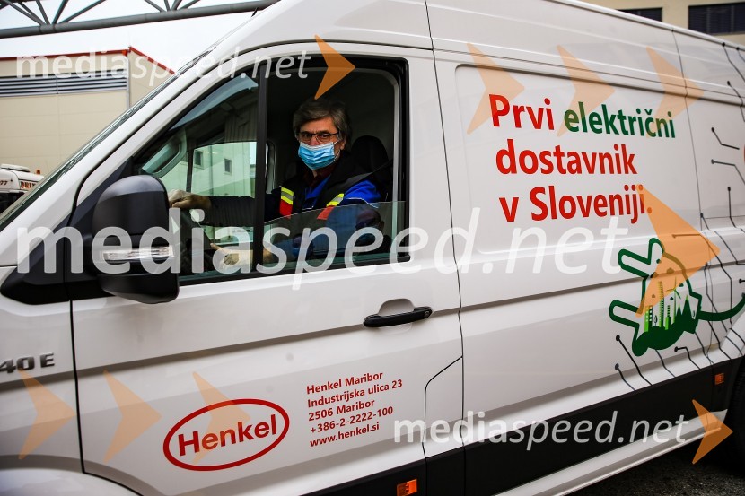 Henkel predstavil prvi električni dostavnik in doniral CSD Maribor