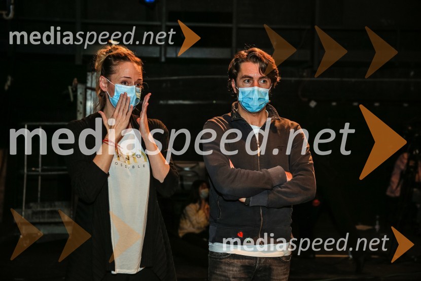  Valentina Turcu, koreografinja in baletna solistka;  Edward Clug, umetniški direktor, Balet SNG MariborBaletni gala SNG Maribor