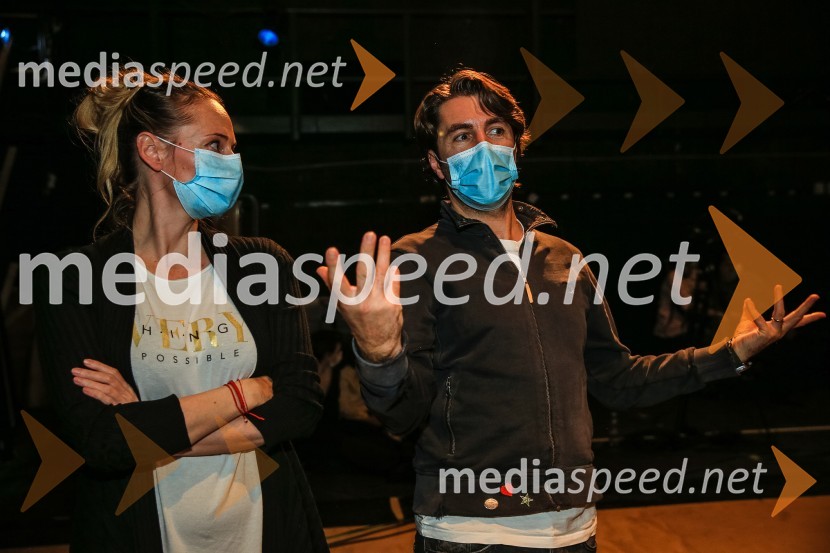  Valentina Turcu, koreografinja in baletna solistka;  Edward Clug, umetniški direktor, Balet SNG MariborBaletni gala SNG Maribor