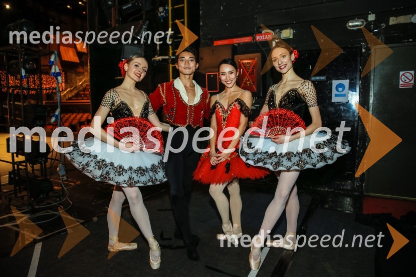  Mina Radaković, baletna plesalka;  Yuya Omaki, baletni solist;  Asami Nakashima, baletna solistka;  Monja Obrul, baletna plesalkaBaletni gala SNG Maribor