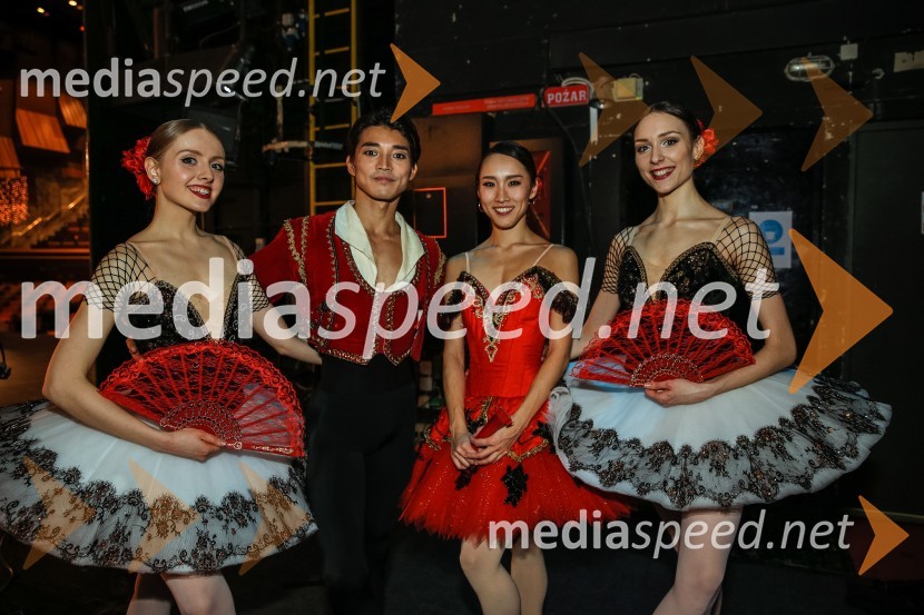  Mina Radaković, baletna plesalka;  Yuya Omaki, baletni solist;  Asami Nakashima, baletna solistka;  Monja Obrul, baletna plesalkaBaletni gala SNG Maribor