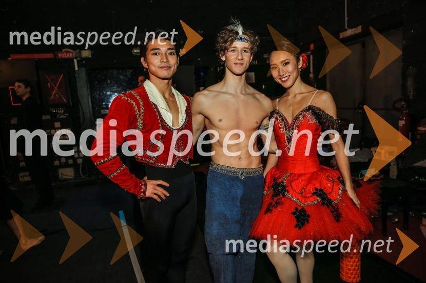  Yuya Omaki, baletni solist;  Jan Trninič, baletni plesalec;  Asami Nakashima, baletna solistkaBaletni gala SNG Maribor