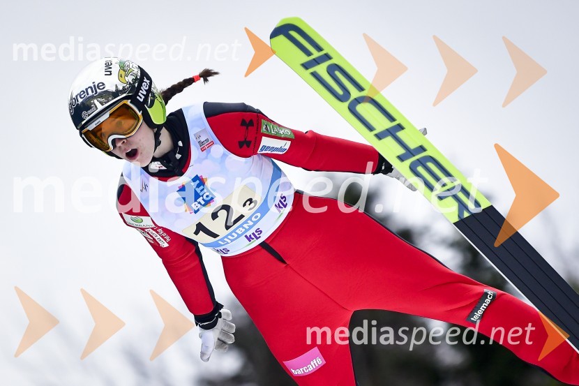  Urša Bogataj, smučarska skakalkaSP v smučarskih skokih za ženske, Ljubno 2021, ekipna tekma