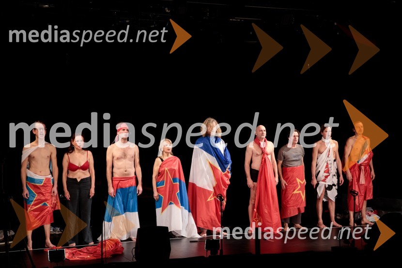  Uroš Kaurin, igralec;  Draga Potočnjak, igralka in pisateljica;  Boris  Šeparović, igralec;  Olga Grad, igralka;  Matija  Vastl, igralec;  Dario Varga, igralec;  Uroš Maček, igralec;  Primož Bezjak, igralec;  Matej Recer, igralecPreklet naj bo izdajalec svoje domovine!, Slovensko mladinsko gledališče