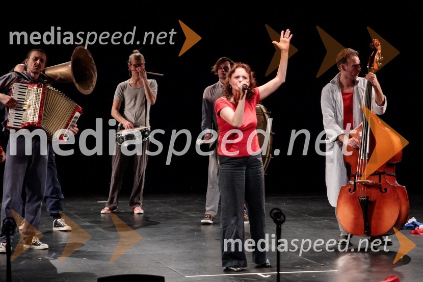  Matej Recer, igralec;  Uroš Kaurin, igralec;  Primož Bezjak, igralec;  Draga Potočnjak, igralka in pisateljica;  Boris  Šeparović, igralecPreklet naj bo izdajalec svoje domovine!, Slovensko mladinsko gledališče