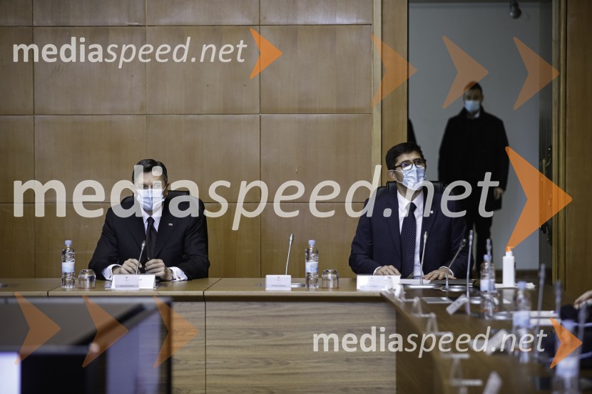  Borut Pahor, predsednik Republike Slovenije;  Matjaž Rakovec, župan Mestne občine KranjBorut Pahor na obisku v Mestni Občini Kranj