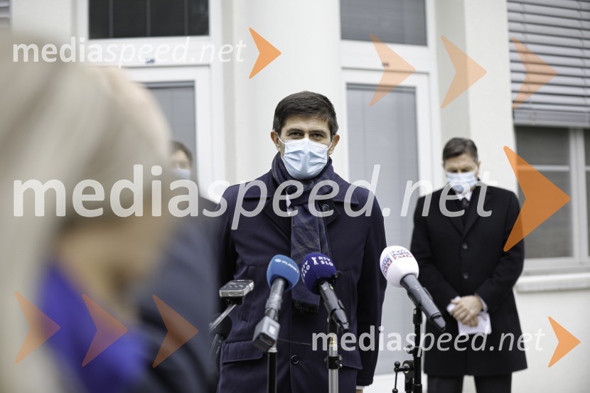  Matjaž Rakovec, župan Mestne občine Kranj;  Borut Pahor, predsednik Republike SlovenijeBorut Pahor na obisku v Mestni Občini Kranj