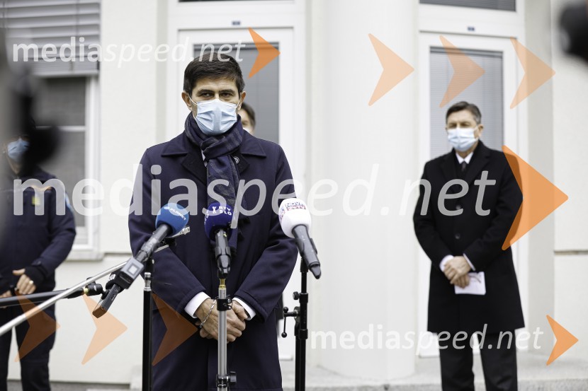  Matjaž Rakovec, župan Mestne občine Kranj;  Borut Pahor, predsednik Republike SlovenijeBorut Pahor na obisku v Mestni Občini Kranj