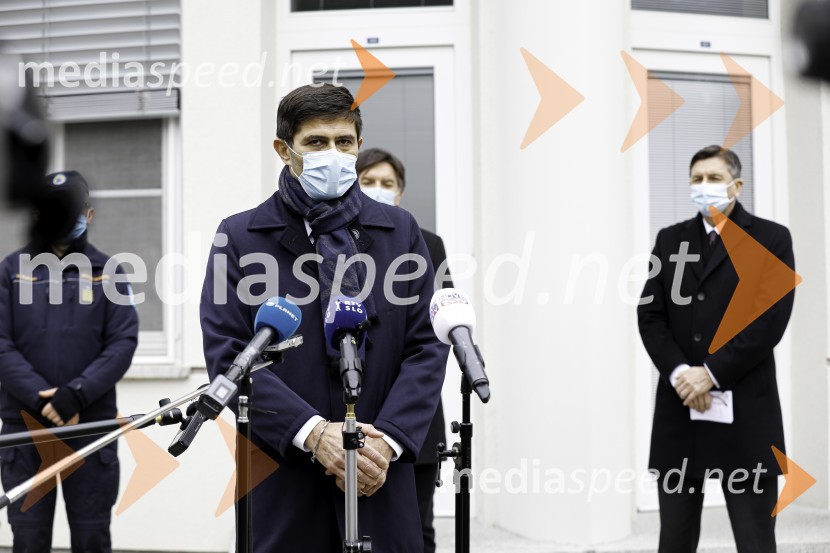  Matjaž Rakovec, župan Mestne občine Kranj;  Borut Pahor, predsednik Republike SlovenijeBorut Pahor na obisku v Mestni Občini Kranj